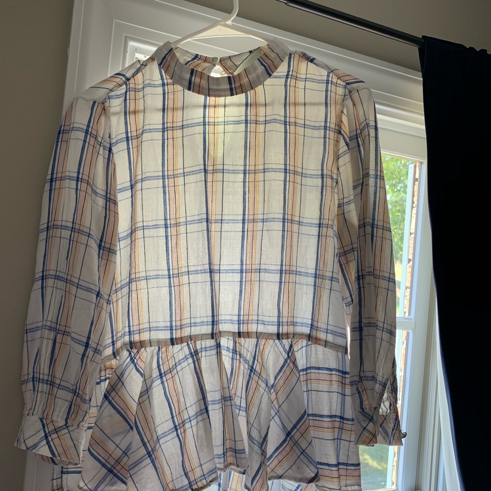 Anthropologie Maeve peplum blouse